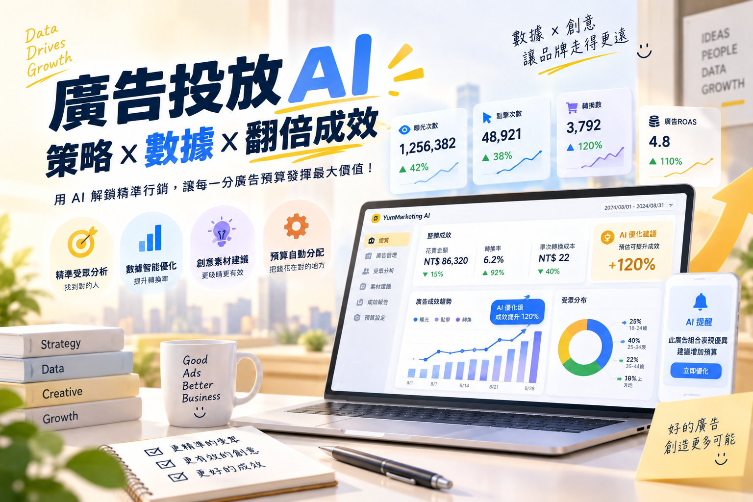廣告投放AI策略x數據x翻倍成效
